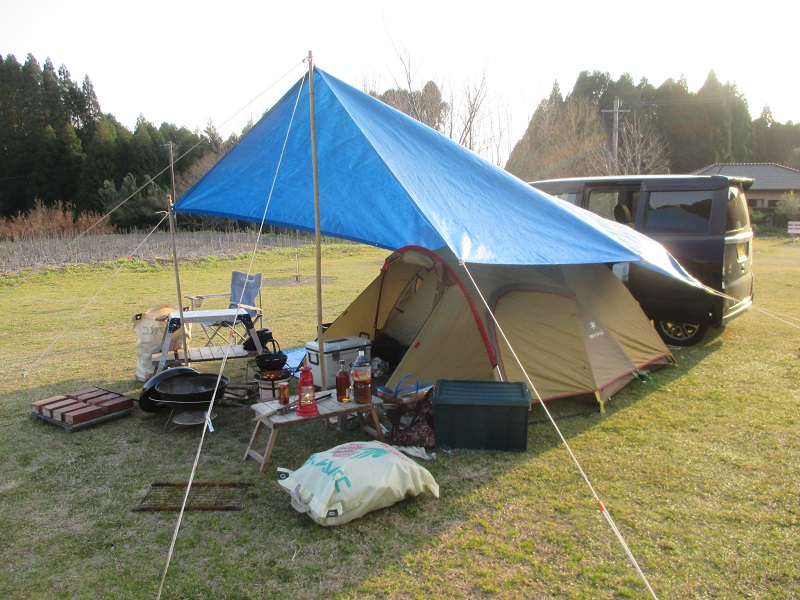 南九州市知覧町東別府 山なぎ公園 ソロキャンプ 19 03 16 17 鶏刺しとおでん 姶良霧島 Aira Kirishima