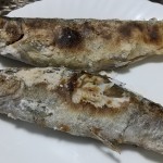 【鹿児島県】「矢立農村公園　せせらぎの里」で孫達が釣ってきたニジマスを焼いて食べる