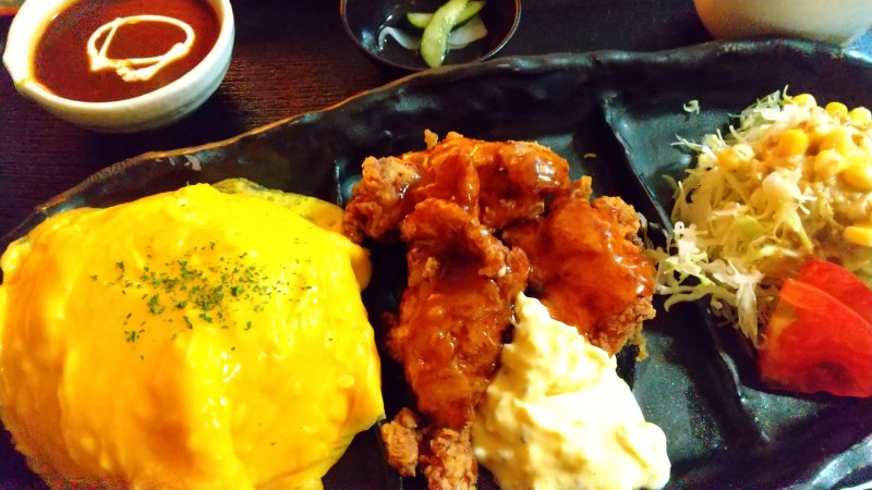 オムライス＆チキン南蛮定食